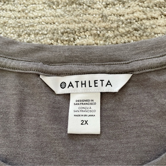 Athleta Women’s Plus Size 2x Gray Workout Tank Top Sleeveless Stretch Exercise - Picture 2 of 6